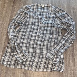 💕J.Crew 100% silk sheer blouse